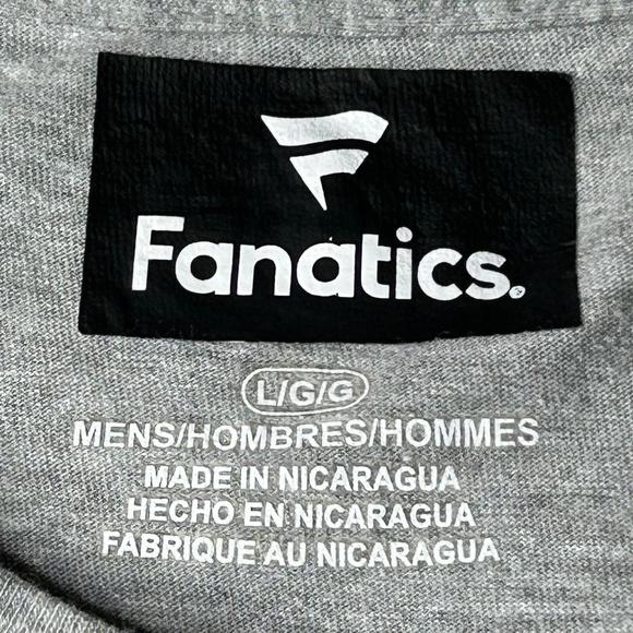 Fanatics Mens Tampa Bay Buccaneers "SUPER BOWL LIV" Size Large Gray Replay Shirt - Picture 3 of 9